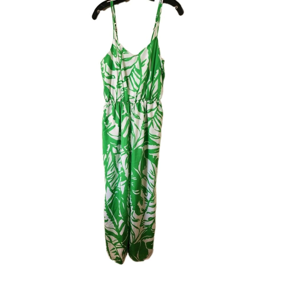 Lilly Pulitzer Boom Boom Small Green Palm Leaf Jumpsuit Jumper Romper Target